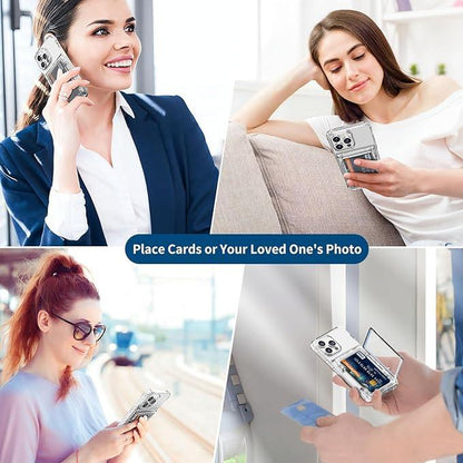 Transparent Photocard Phonecase: Stylish Clear Case with Flip Card Holder for iPhone and Samsung - Perfect for Kpop Fans!