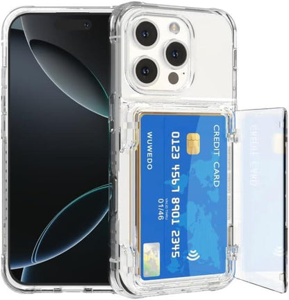 Transparent Photocard Phonecase: Stylish Clear Case with Flip Card Holder for iPhone and Samsung - Perfect for Kpop Fans!