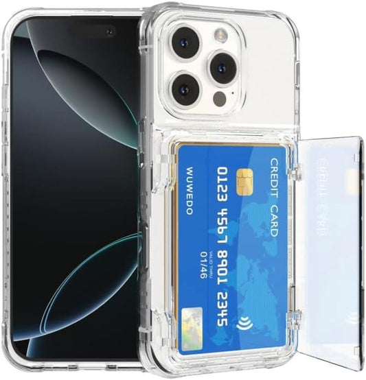 Transparent Photocard Phonecase: Stylish Clear Case with Flip Card Holder for iPhone and Samsung - Perfect for Kpop Fans!