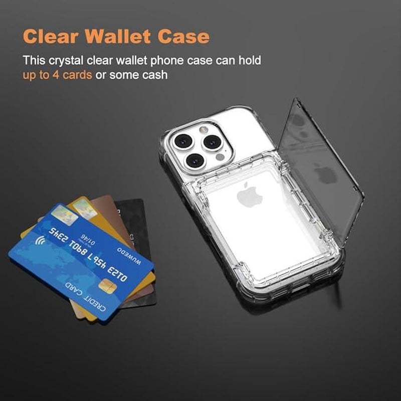 Transparent Photocard Phonecase: Stylish Clear Case with Flip Card Holder for iPhone and Samsung - Perfect for Kpop Fans!
